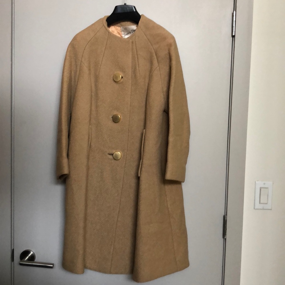 Vintage wool caramel coat